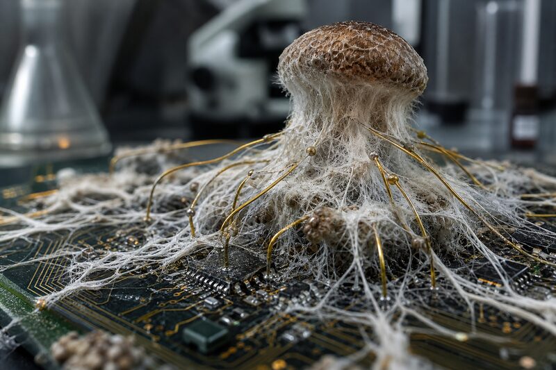 Ohio State convierte hongos shiitake en chips vivos con memoria eléctrica y capacidad de auto-reparación